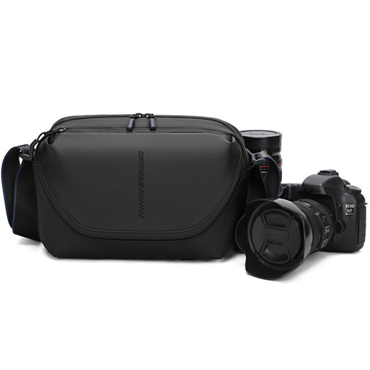 Bolso bandolera QISEMIAN todo en uno para fotografía de hombre con compartimento extraíble para cámara y soporte para trípode.