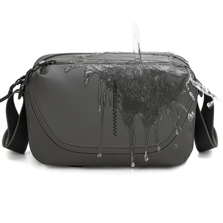 Bolso bandolera QISEMIAN todo en uno para fotografía de hombre con compartimento extraíble para cámara y soporte para trípode.