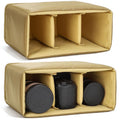 Funda protectora con separadores móviles para cámaras DSLR/sin espejo, compatible con mochilas y bolsos bandolera.
