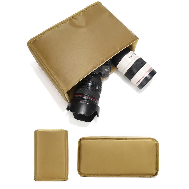 Funda protectora con separadores móviles para cámaras DSLR/sin espejo, compatible con mochilas y bolsos bandolera.