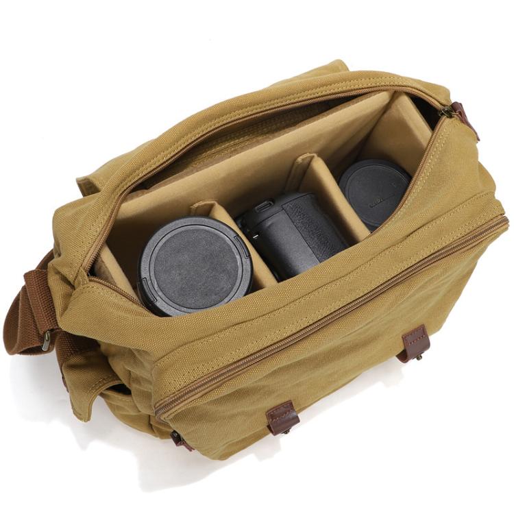 Funda protectora con separadores móviles para cámaras DSLR/sin espejo, compatible con mochilas y bolsos bandolera.