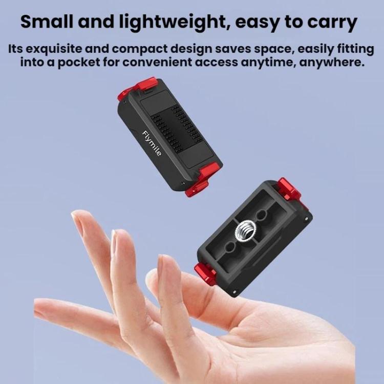 Base adaptadora de expansión de liberación rápida magnética Flymile para DJI Osmo Action 3 / 4 / 5 Pro, For DJI Osmo Action 3 / 4 / 5 Pro