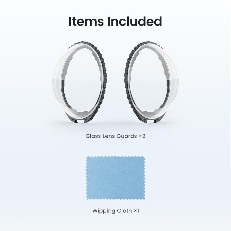 Protectores de lente estándar AMagisn para Insta360 X4 Air, accesorio de repuesto para protector de lente de cristal de fácil colocación.