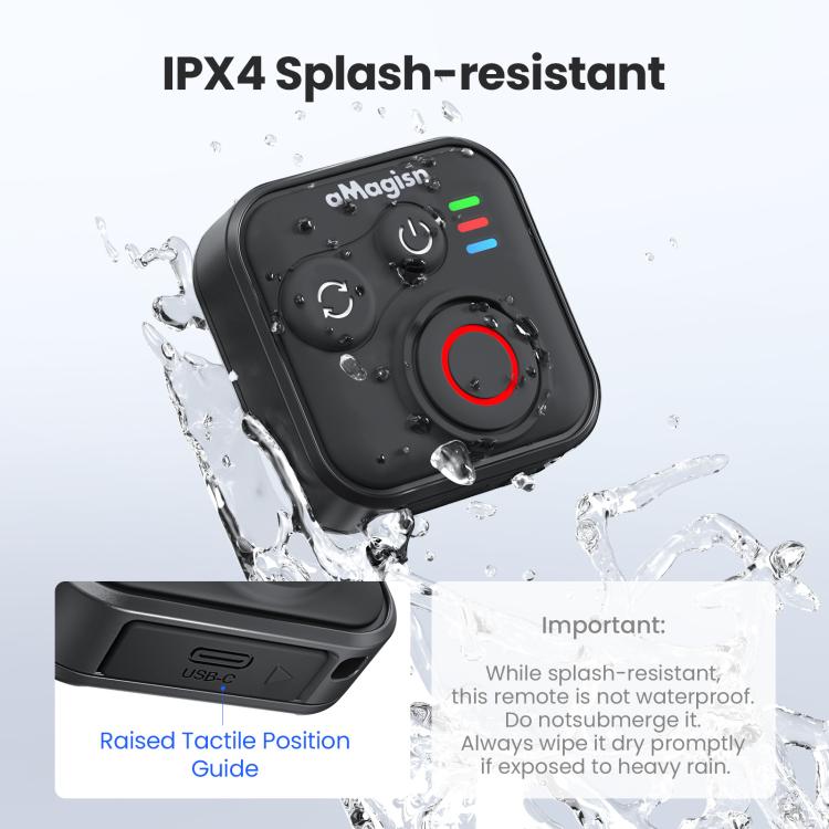 Disparador remoto Bluetooth aMagisn para DJI Osmo Action 6/Action 5 Pro/Action 4/Osmo 360, AA28