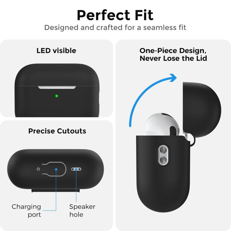 Funda de silicona AhaStyle PT197 de cobertura total para auriculares con cordón., For AirPods Pro 3