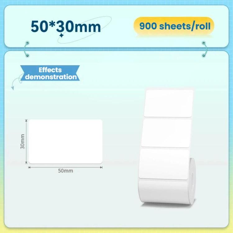 Para papel de etiquetas térmicas NIIMBOT K3/K3W, T50x30mm-900pcs, T25x15mm/3L-4800pcs, T30x15mm/2L-3320pcs, T40x30mm-900pcs, T40x60mm/2L-1000pcs, T60x40mm-690pcs