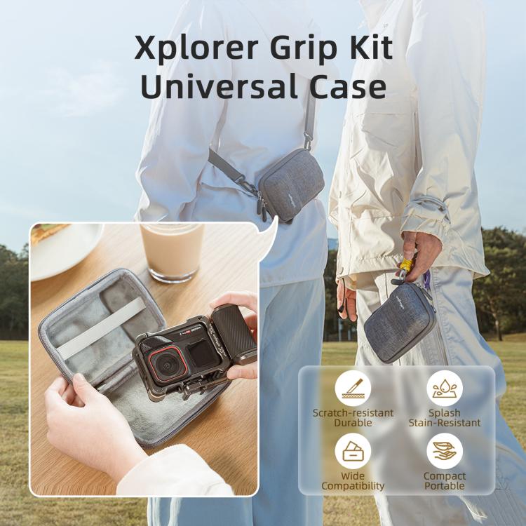 Funda universal aMagisn para cámara de acción, kit de empuñadura para fotografía callejera con correa para el hombro.