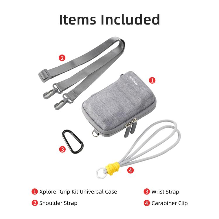 Funda universal aMagisn para cámara de acción, kit de empuñadura para fotografía callejera con correa para el hombro.