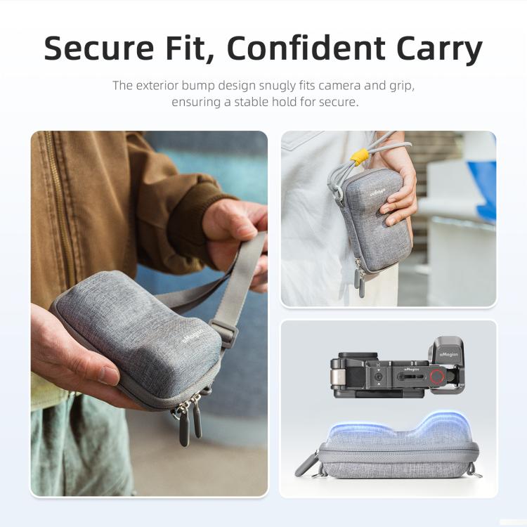 Funda universal aMagisn para cámara de acción, kit de empuñadura para fotografía callejera con correa para el hombro.