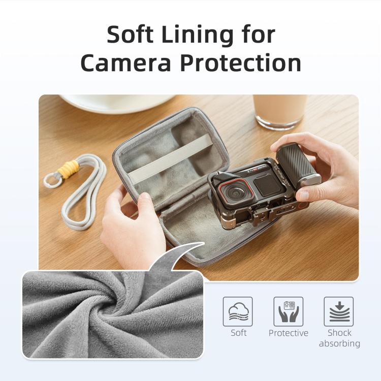 Funda universal aMagisn para cámara de acción, kit de empuñadura para fotografía callejera con correa para el hombro.