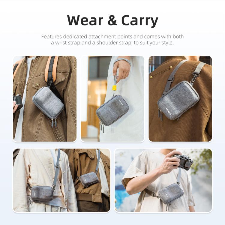 Funda universal aMagisn para cámara de acción, kit de empuñadura para fotografía callejera con correa para el hombro.