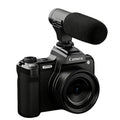 Videocámara digital retro HD portátil con cámara micro DSLR, DC101 + Microphone, DC101 + Fill Light, DC101 + Microphone + Fill Light