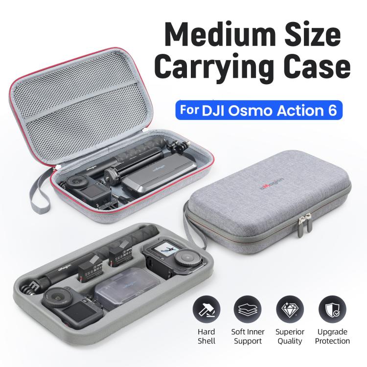 Estuche rígido mediano aMagisn para DJI Osmo Action 6 con inserto de espuma extraíble., For DJI Osmo Action 6