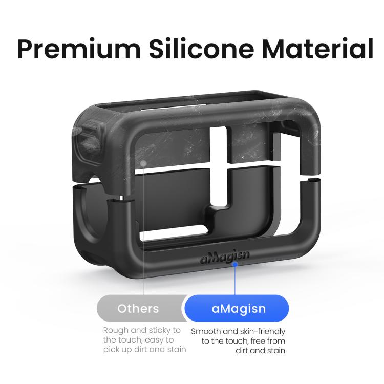 Funda de silicona aMagisn con correa de muñeca multifuncional para la base de conexión DJI Osmo Nano Vision Dock.