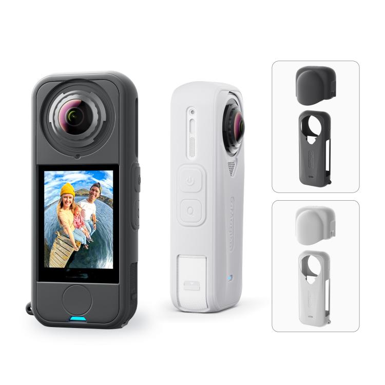 Para la cámara Insta360 X4 Air, aMagisn Silicone Case Black, aMagisn Silicone Case Gray, aMagisn Silicone Case & Lens Cap Black, aMagisn Silicone Case & Lens Cap Gray