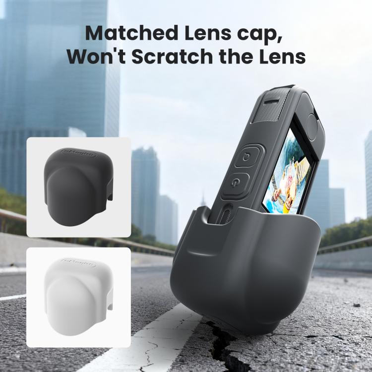 Para la cámara Insta360 X4 Air, aMagisn Silicone Case Black, aMagisn Silicone Case Gray, aMagisn Silicone Case & Lens Cap Black, aMagisn Silicone Case & Lens Cap Gray
