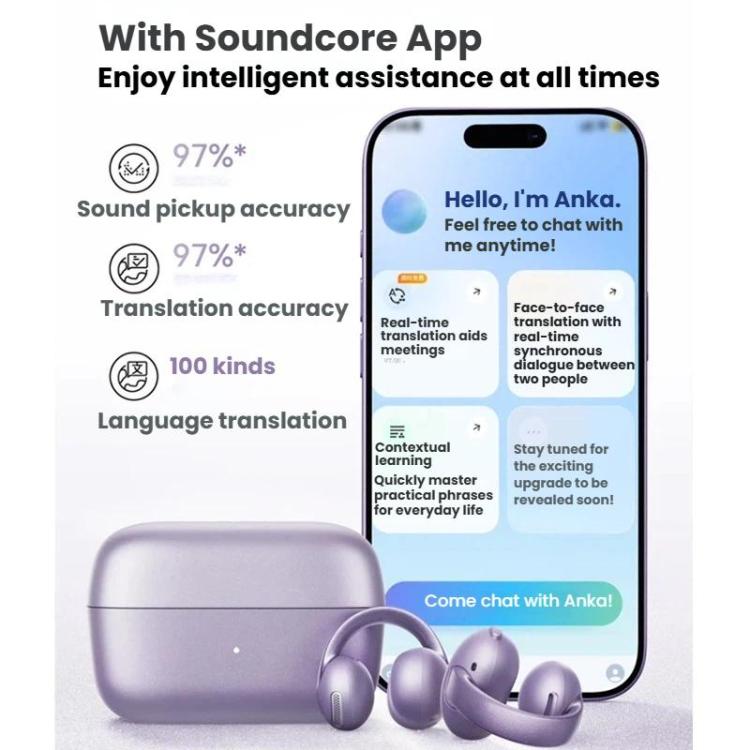Auriculares inalámbricos deportivos de conducción aérea con Bluetooth y clip para la oreja ANKER SoundCore C50i