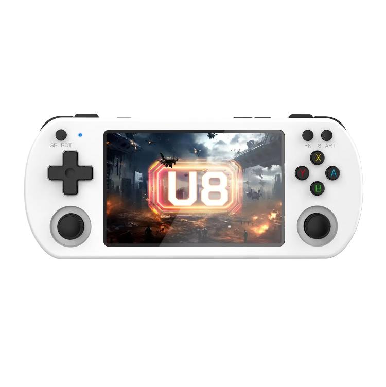 Consola de juegos portátil retro U8 de código abierto con pantalla IPS HD de 4 pulgadas., 64G, 128G