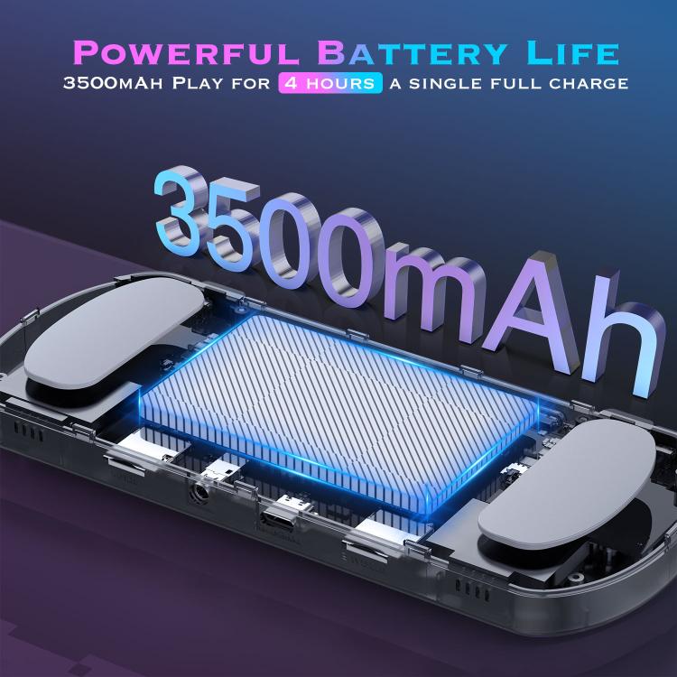 Consola de juegos portátil retro U8 de código abierto con pantalla IPS HD de 4 pulgadas., 64G, 128G