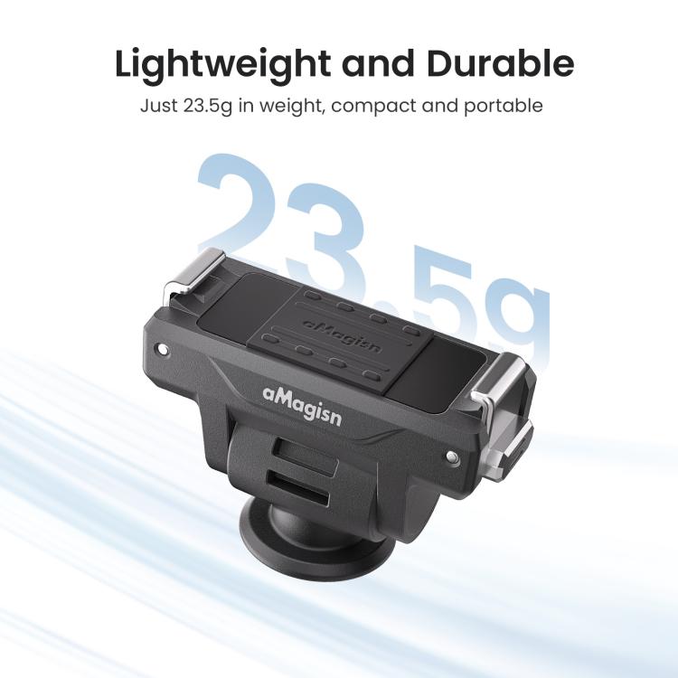 Adaptador de liberación rápida ajustable AMagisn para DJI Osmo 360/Action 5 Pro/4/3 - Interruptor de perspectiva rápida de 4 niveles, PD15