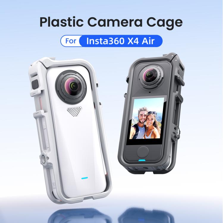 Jaula para cámara AMagisn para Insta360 X4 Air, marco de expansión de plástico con espuma resistente al viento.