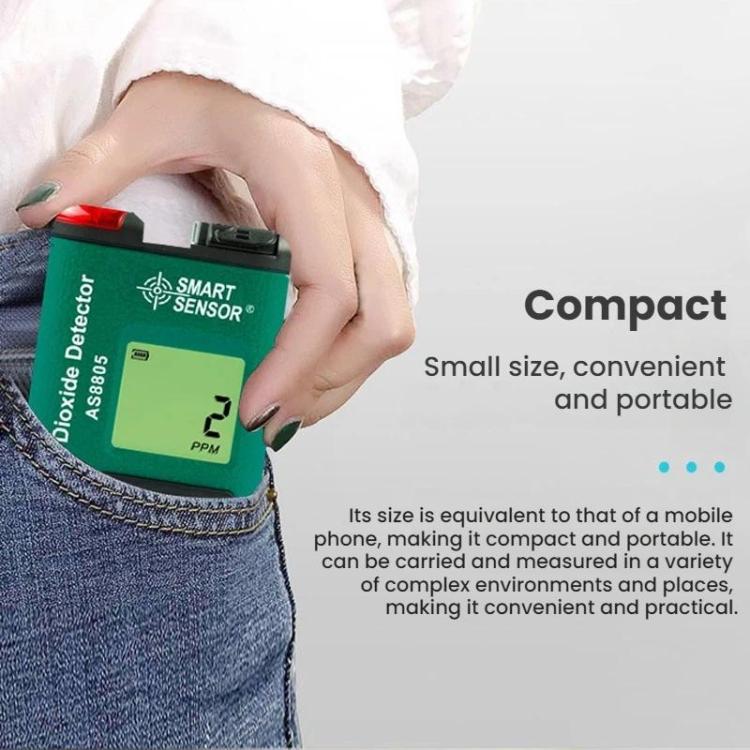 Detector digital de concentración de dióxido de azufre SMART SENSOR, AS8805