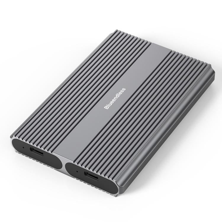 Carcasa portátil para disco duro con lector externo M.2 de doble bahía, Blueendless M2836SN M.2 SATA / NVMe, Blueendless M2826N M.2 NVMe x 2, Blueendless M2826SN M.2 NVMe+SATA, Blueendless M2826S M.2 SATA x 2