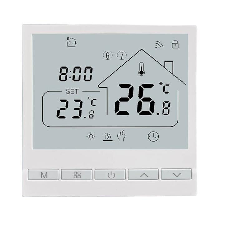 Termostato de suelo WIFI compatible con la aplicación Tuya Smart Home y control remoto para el regulador de temperatura de la calefacción por suelo radiante., 220V 16A, 220V 3A