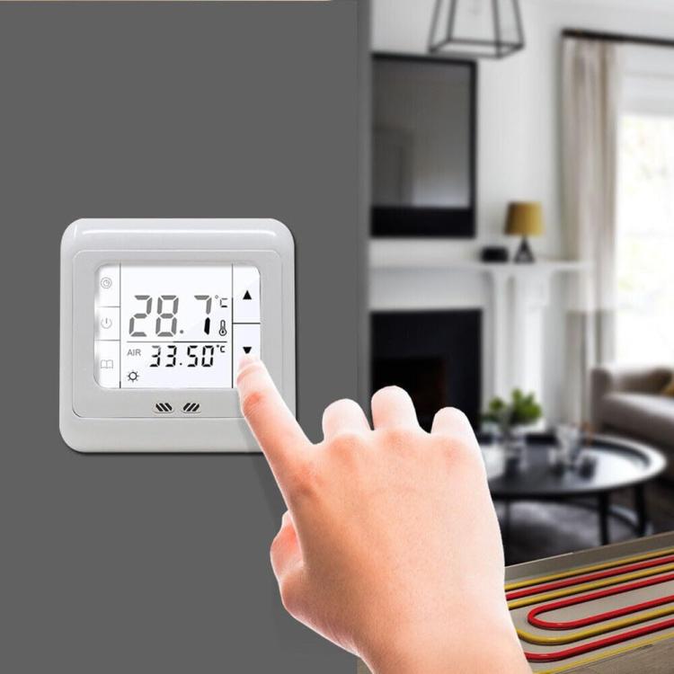 Termostato de suelo 16A Regulador de temperatura para calefacción por suelo radiante, No WiFi, WiFi Version