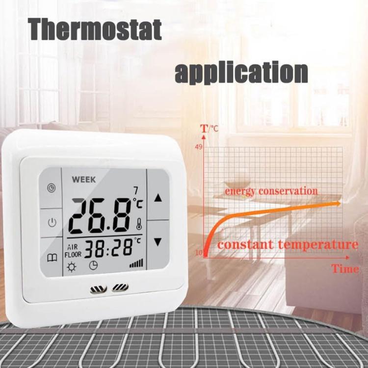 Termostato de suelo 16A Regulador de temperatura para calefacción por suelo radiante, No WiFi, WiFi Version