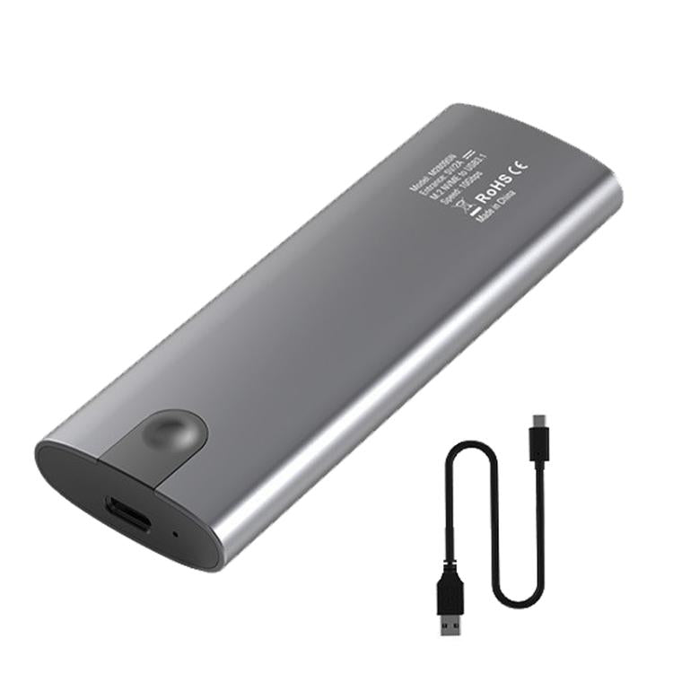 Carcasa portátil para disco duro Blueendless M.2 de doble protocolo NVMe/SATA, carcasa universal de aleación de aluminio para SSD, Curved With Type-C To USB Cable, Curved With 2 In 1 Cable, Striped With Type-C To USB Cable, Striped With 2 In 1 Cable