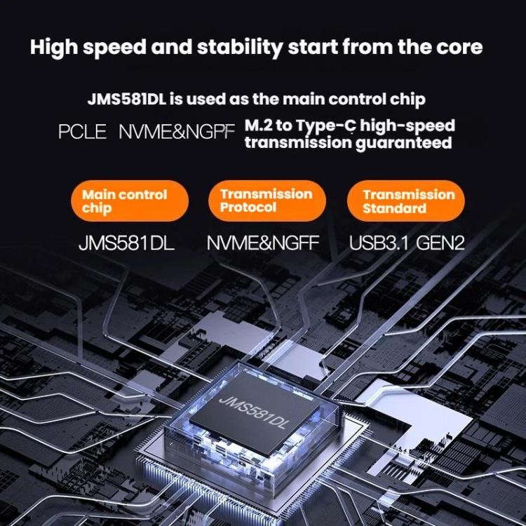 Carcasa portátil para disco duro Blueendless M.2 de doble protocolo NVMe/SATA, carcasa universal de aleación de aluminio para SSD, Curved With Type-C To USB Cable, Curved With 2 In 1 Cable, Striped With Type-C To USB Cable, Striped With 2 In 1 Cable