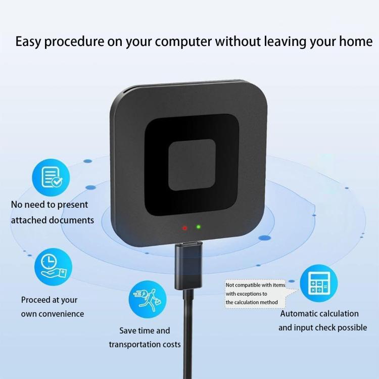 Lector de tarjetas inteligentes Square para tarjetas bancarias y tarjetas de almacenamiento para declaración de impuestos., USB, Type-C