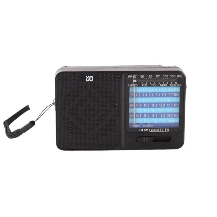 Radio portátil W-913 con puntero, doble alimentación, FM/AM/SW1-7, multibanda.