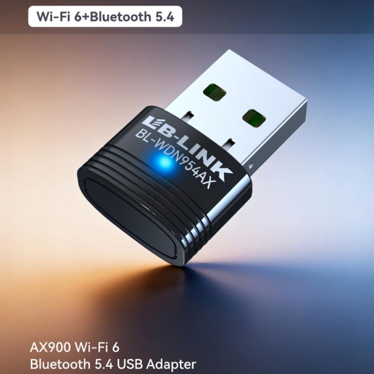 Adaptador de red inalámbrica USB LB-LINK BL-WDN954AX WiFi 6 + receptor Bluetooth 5.4, BL-WDN954AX