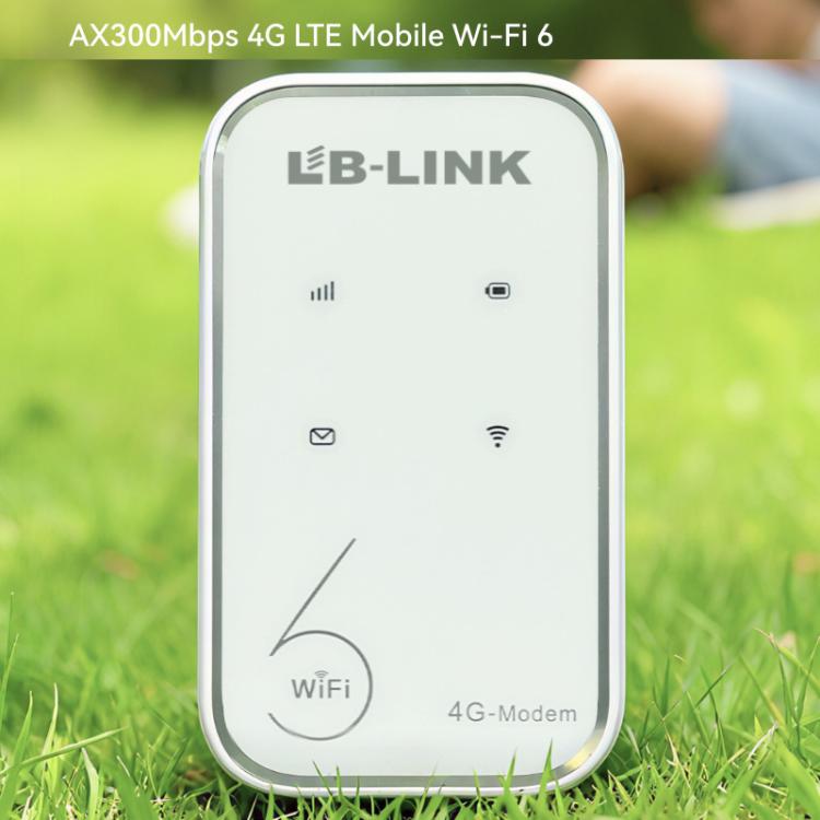 Wi-Fi móvil 4G LTE AX300Mbps con 6 ranuras para tarjeta SIM, edición europea para exteriores, con batería., LB-LINK BL-MF518EU