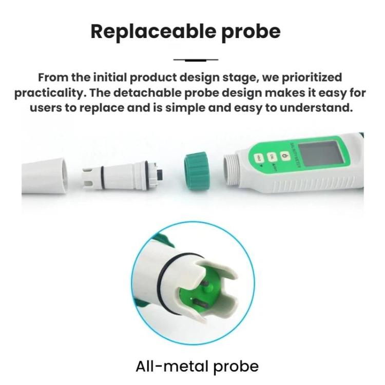 Medidor de salinidad digital SMART SENSOR tipo bolígrafo para agua de mar, AR8212+