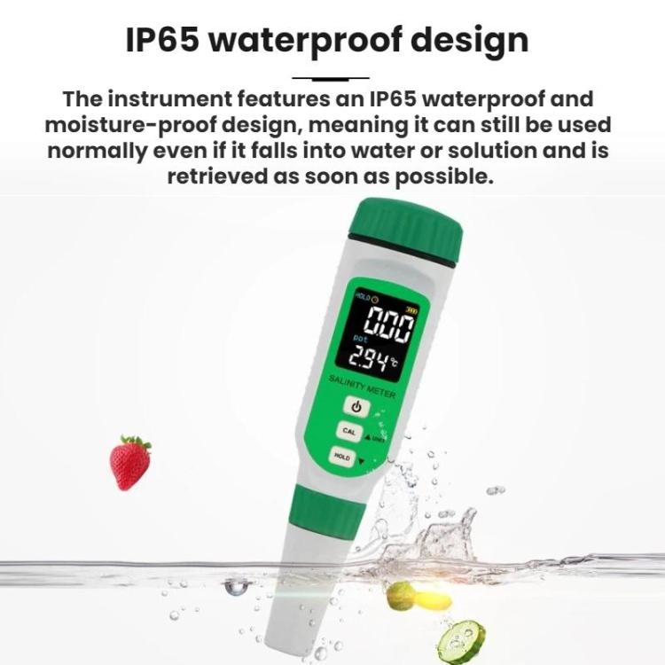 Medidor de salinidad digital SMART SENSOR tipo bolígrafo para agua de mar, AR8212+