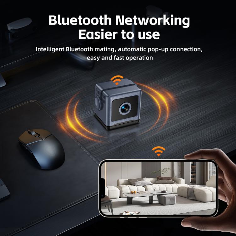 Mini cámara inalámbrica con batería y alarma inteligente con detección de movimiento., W03