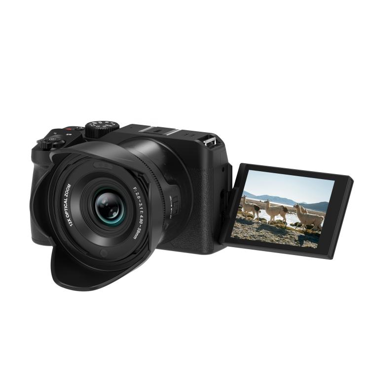 Videocámara digital WiFi G650 5K / 72MP con pantalla IPS de 2,8 pulgadas y zoom óptico de 12x., G650