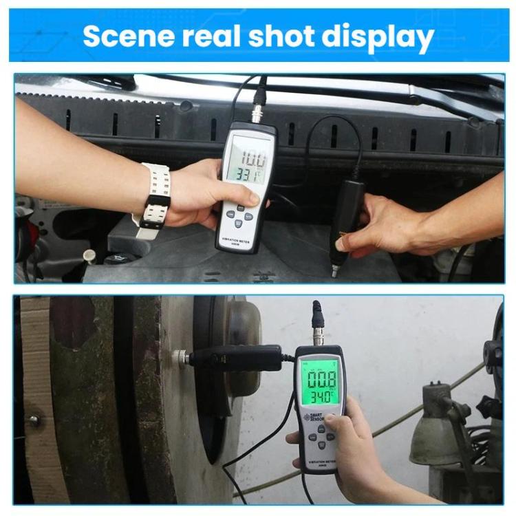 Medidor de vibración de motor portátil SMART SENSOR, SMART SENSOR AS63B