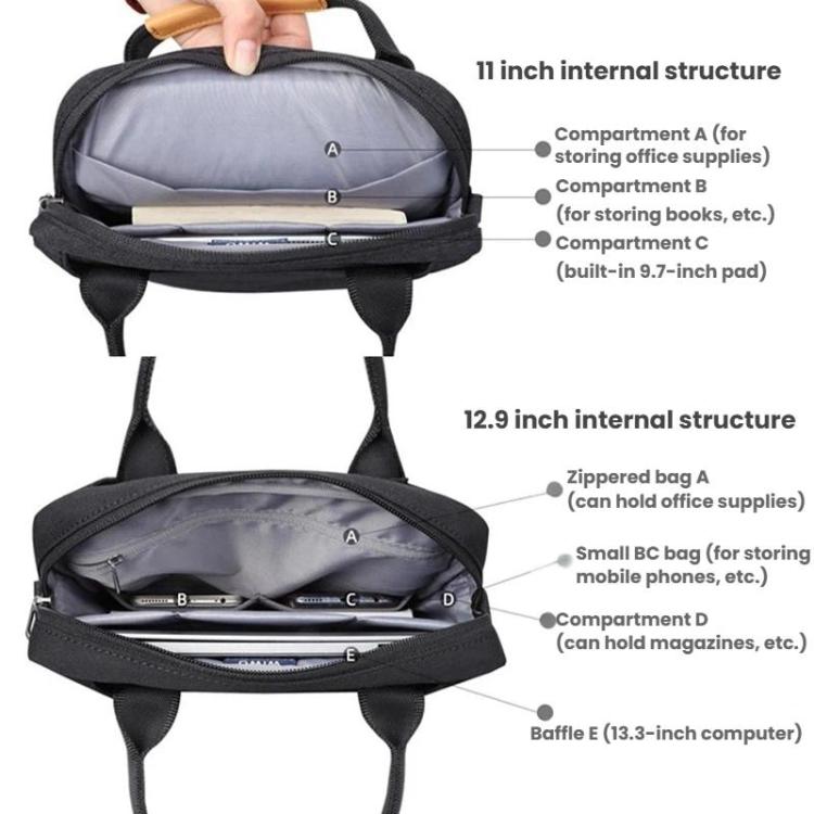 Funda para portátil, funda interior para tableta, bolso bandolera de un solo hombro., 10.8-11.5 inch, 12-13 inch