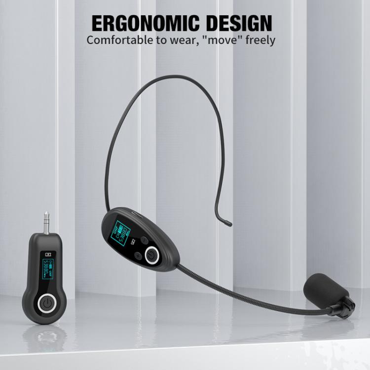 Auriculares con micrófono inalámbrico K-06 2.4G montados en la cabeza y con amplificador., 1 in 1, 1 in 2