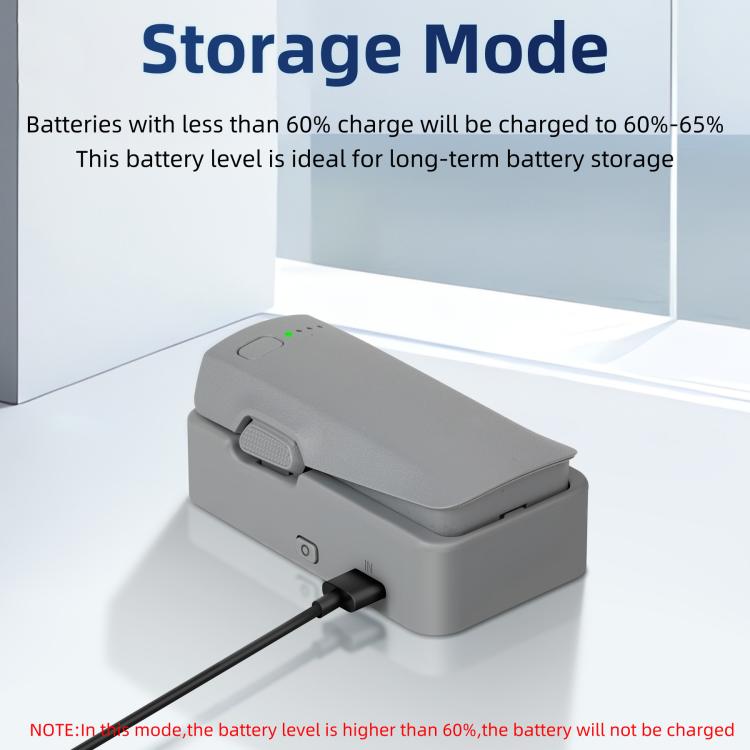 Cargador USB de almacenamiento de batería de un solo puerto YX, For DJI Neo 2
