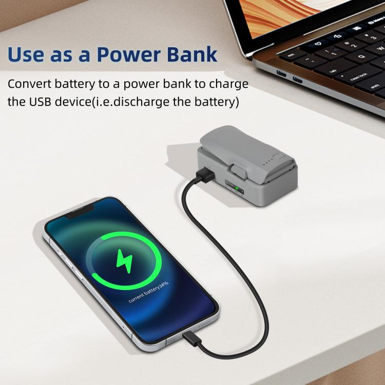 Cargador USB de almacenamiento de batería de un solo puerto YX, For DJI Neo 2