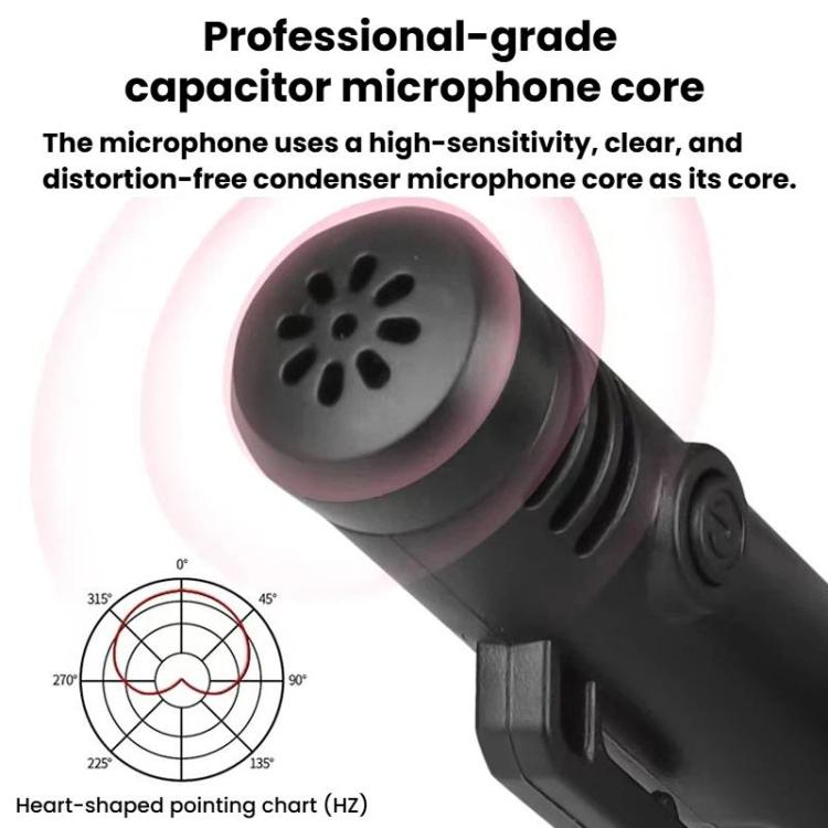 Micrófono de condensador inalámbrico de mano DIYO-1136 con indicador de batería, micrófono para enseñanza y amplificador de voz., 1 in 1 6.5mm, 1 in 2 6.5mm, 1 in 1 3.5mm, 1 in 2 3.5mm
