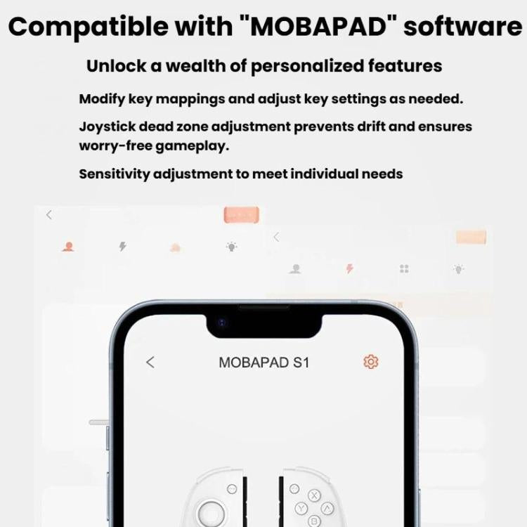MOBAPAD para Nintendo Switch: mando con joystick de efecto Hall dividido para izquierda y derecha., S1-HD White, S1-HD Black, S1 Black