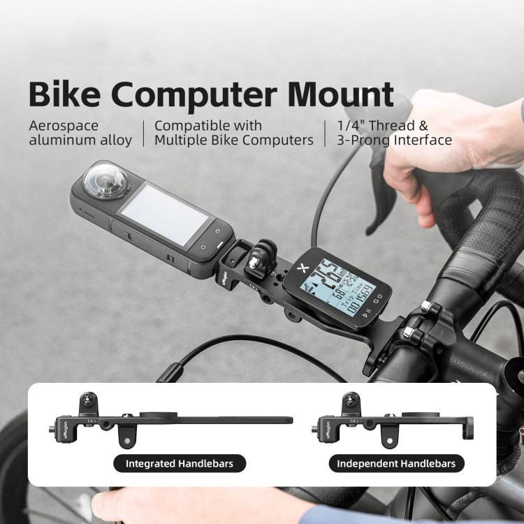 Soporte para velocímetro de cámara de acción para ciclismo, aMagisn BR01 Independent Handlebars, aMagisn BR02 Integrated Handlebars
