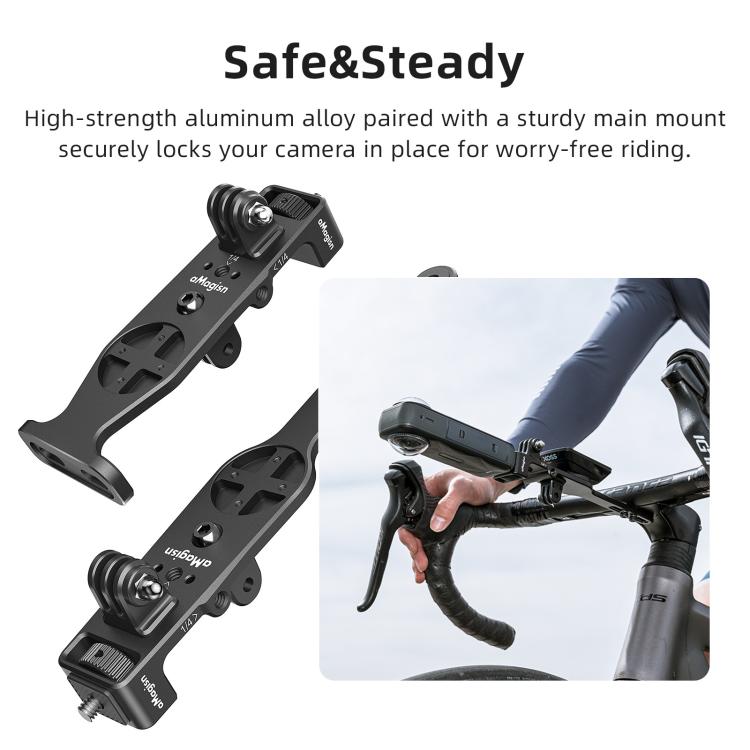 Soporte para velocímetro de cámara de acción para ciclismo, aMagisn BR01 Independent Handlebars, aMagisn BR02 Integrated Handlebars