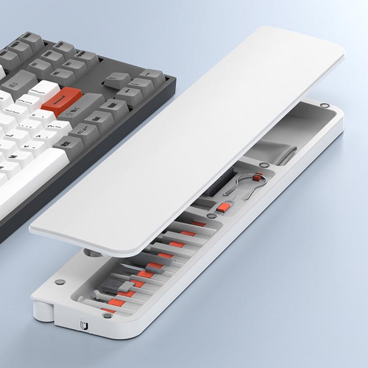 Kit de limpieza de teclado 22 en 1 con estuche magnético para guardar reposamuñecas Herramientas para teclados mecánicos, portátiles, teléfonos,